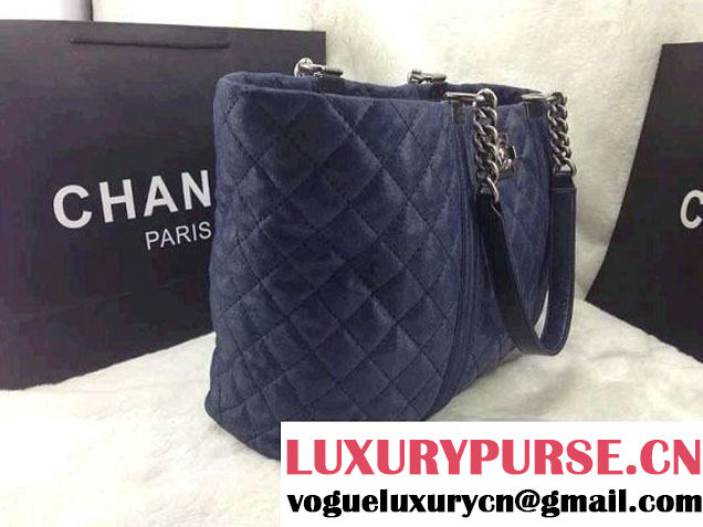 Chanel Blue Boy Chanel Gentle Shopping Bag