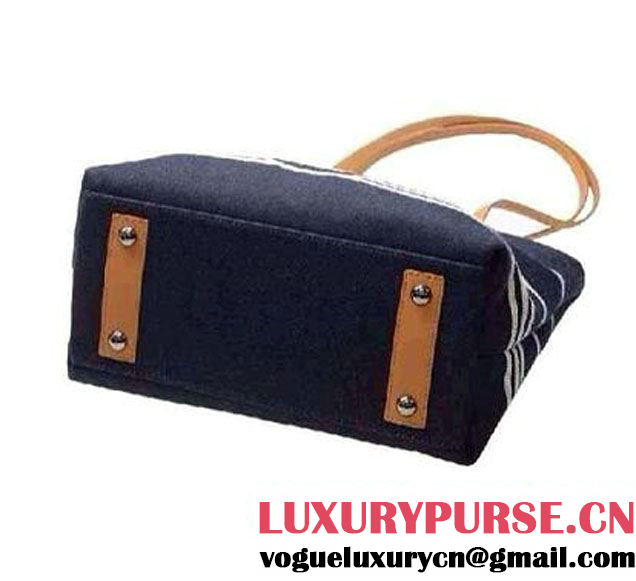 Chanel Denim Tote with leather strap 2014