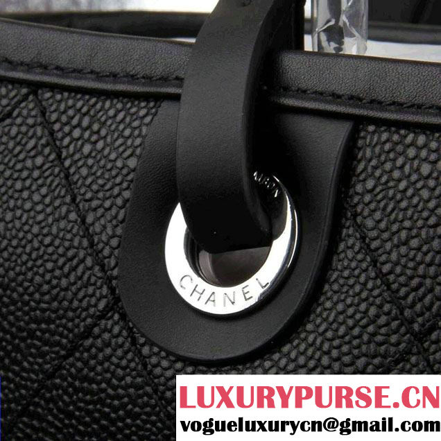 Chanel Black Shopping Fever Tote Bag