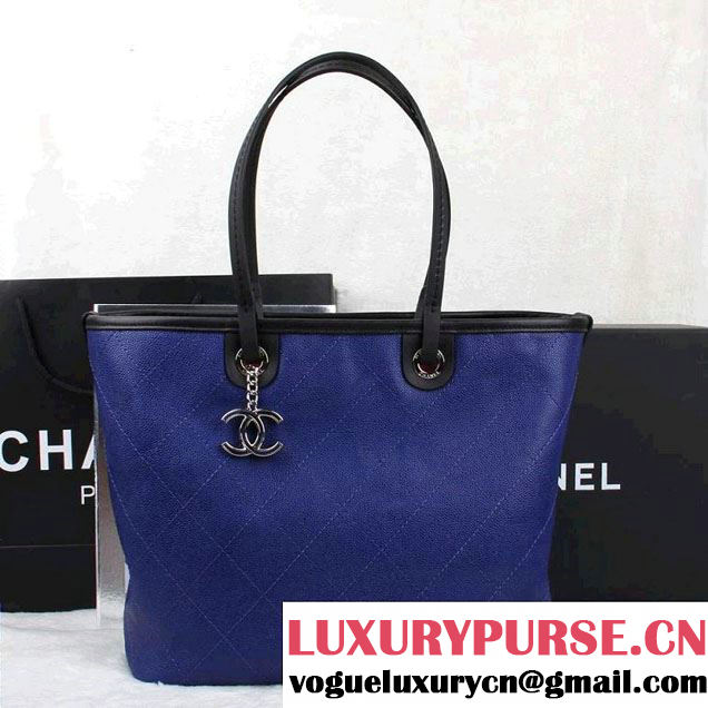 Chanel Blue Shopping Fever Tote Bag