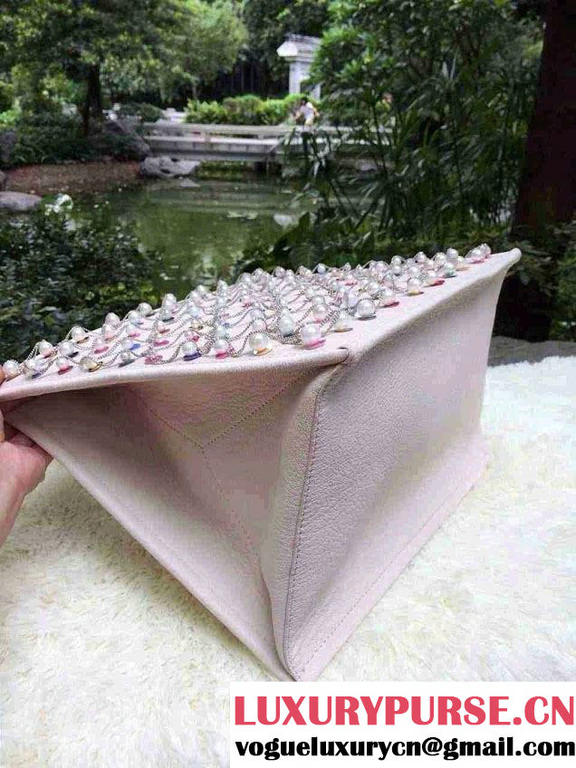 Presale Chanel Beaded Pearl Large Shopping Tote Bag - Spring Summer 2014