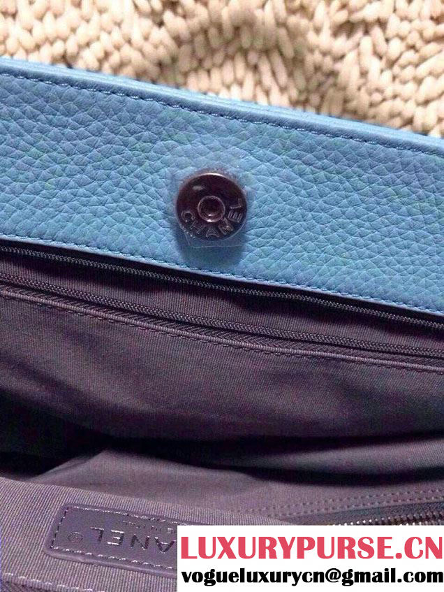 Chanel Cerf Tote Bag in Baby Blue