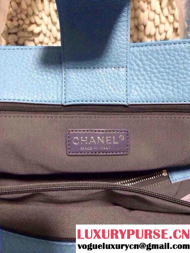 Chanel Cerf Tote Bag in Baby Blue