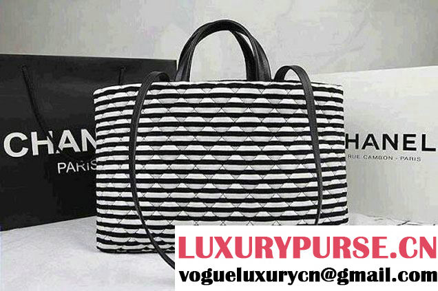 Chanel Navy Coco Sailor Tote Bag - Cruise 2014