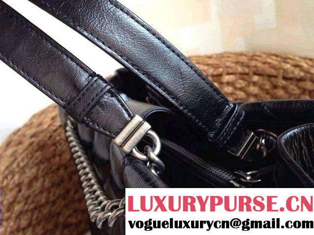 Chanel Calfskin Shopping Tote Bag with Chanel Nameplate in Black - Fall 2014