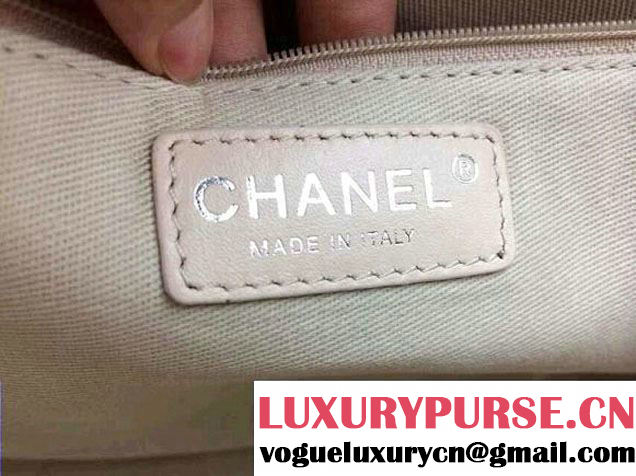 Chanel Calfskin Shopping Tote Bag with Chanel Nameplate in Burgundy - Fall 2014