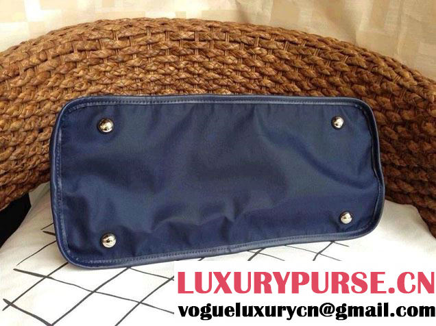 Chanel Nylon Shopping Flap Tote Bag in Royal Blue 2014