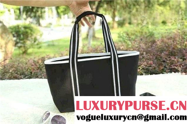 Chanel Canvas Tote Bag Black