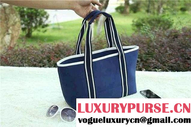 Chanel Canvas Tote Bag Royal Blue
