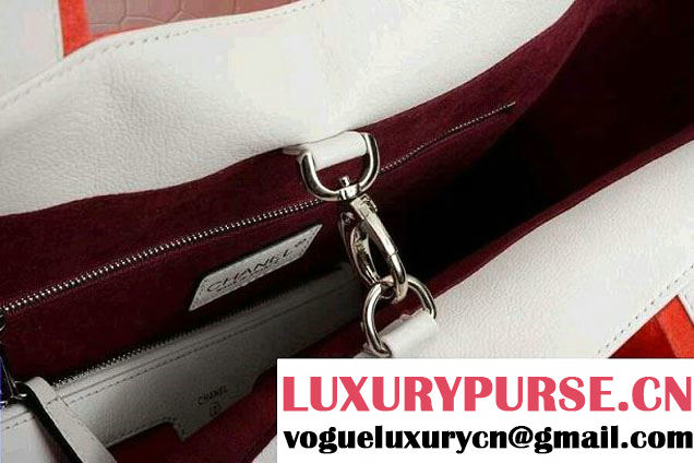 Chanel Velvet Shopping Tote Bag Cerise 2014