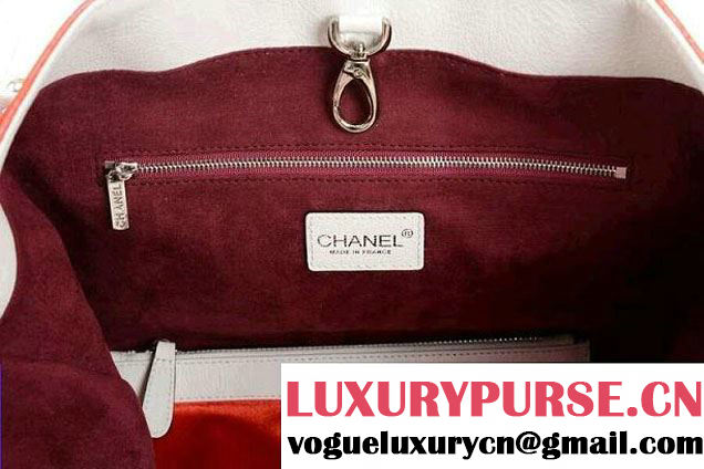 Chanel Velvet Shopping Tote Bag Cerise 2014