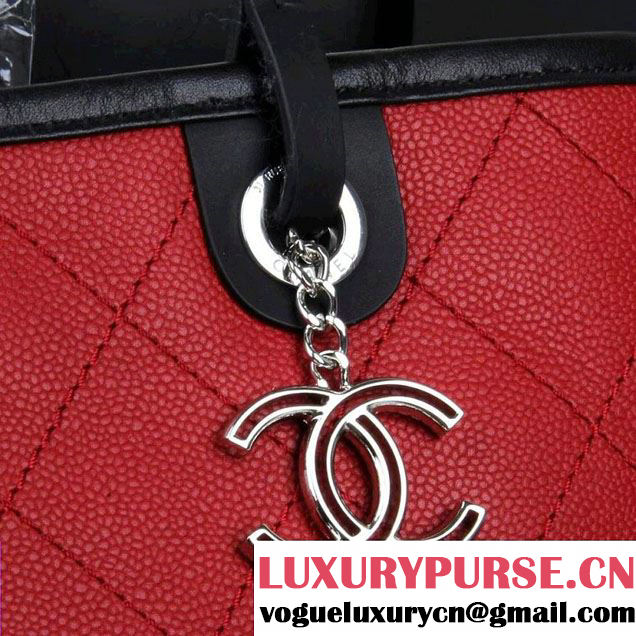 Chanel Shopping Fever Tote Bag in Red