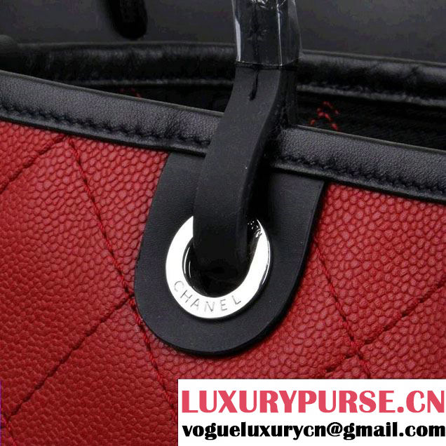 Chanel Shopping Fever Tote Bag in Red