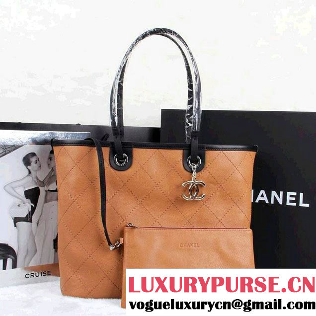 Chanel Shopping Fever Tote Bag in Khaki