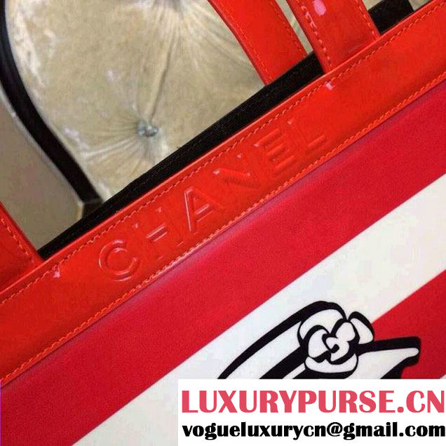 Chanel Miss Coco Tote Bag Red 2015