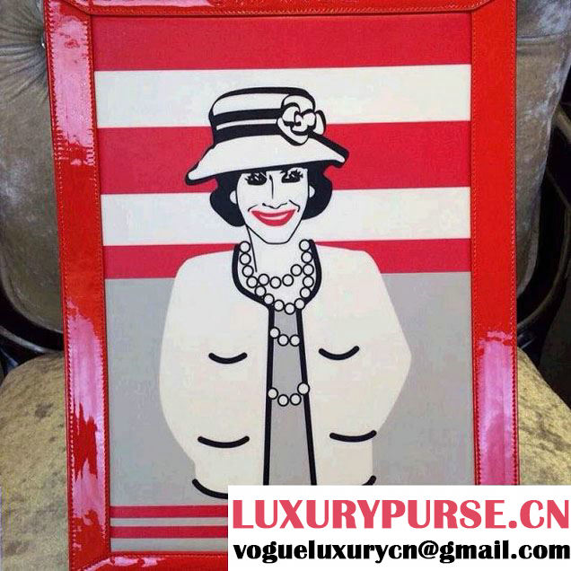 Chanel Miss Coco Tote Bag Red 2015