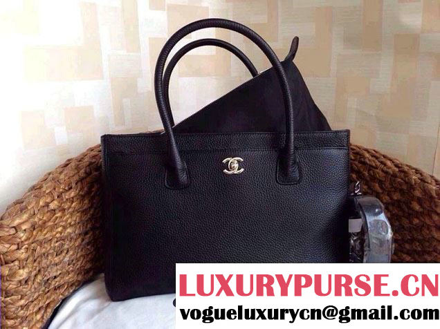 Chanel Cerf Tote Bag Black