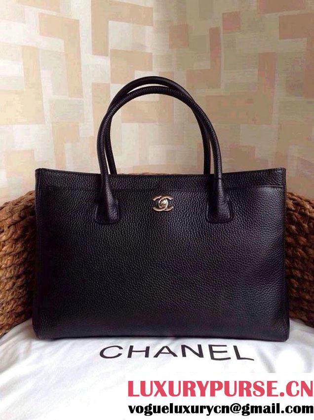 Chanel Cerf Tote Bag Black