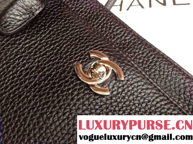 Chanel Cerf Tote Bag Black