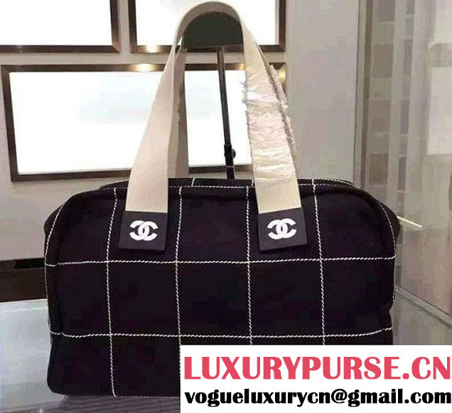 Chanel Bowling Shopping Tote Bag Black Fall Winter 2015/2016