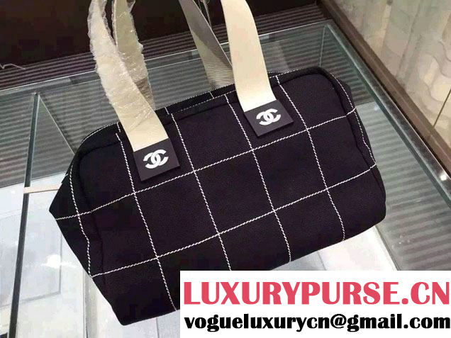 Chanel Bowling Shopping Tote Bag Black Fall Winter 2015/2016