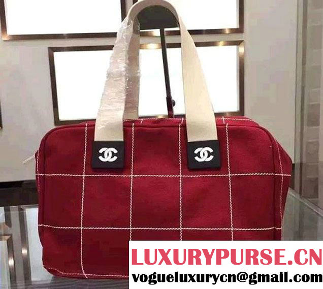 Chanel Bowling Shopping Tote Bag Red Fall Winter 2015/2016