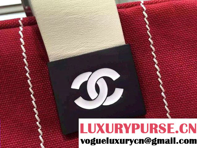 Chanel Bowling Shopping Tote Bag Red Fall Winter 2015/2016