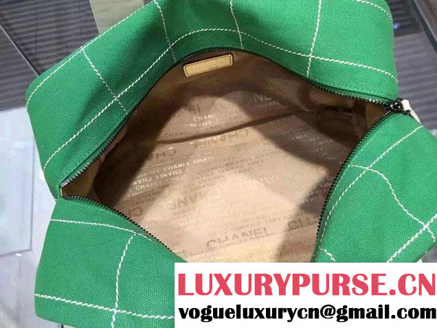 Chanel Bowling Shopping Tote Bag Green Fall Winter 2015/2016