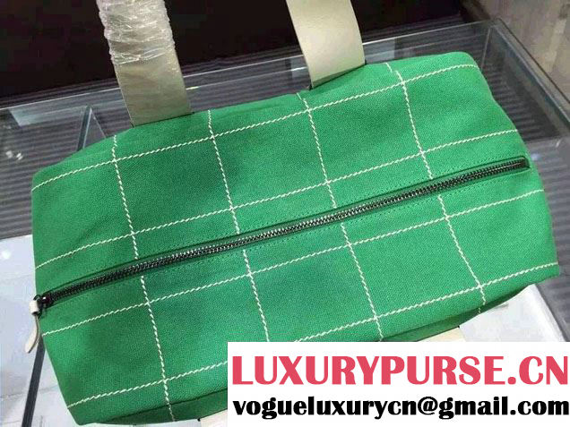 Chanel Bowling Shopping Tote Bag Green Fall Winter 2015/2016