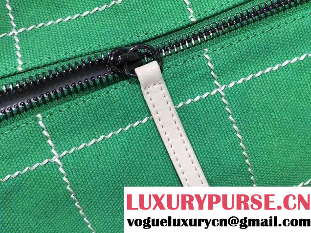 Chanel Bowling Shopping Tote Bag Green Fall Winter 2015/2016