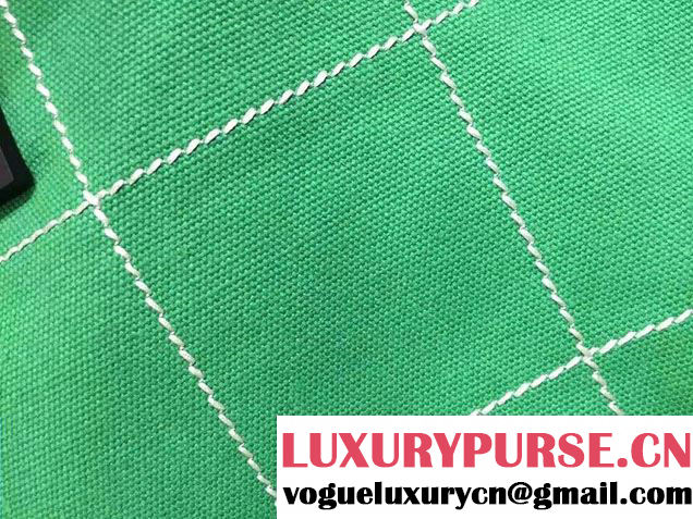 Chanel Bowling Shopping Tote Bag Green Fall Winter 2015/2016