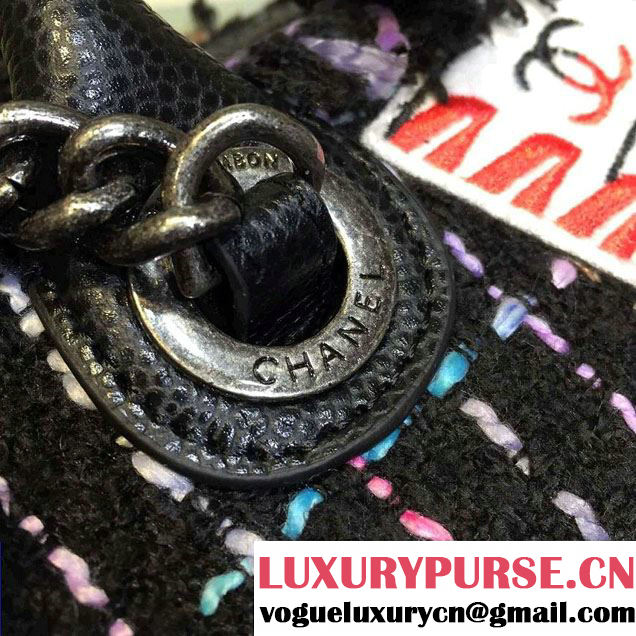 Chanel Small Tweed And Calfskin Top Handle Bowling Bag 2015/2016
