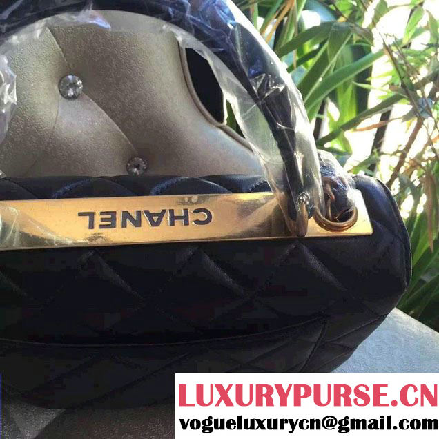 Chanel Lambskin Trendy CC Dual Handle Flap Tote Bag Black/Gold