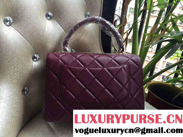 Chanel Lambskin Trendy CC Dual Handle Flap Tote Bag Date Red