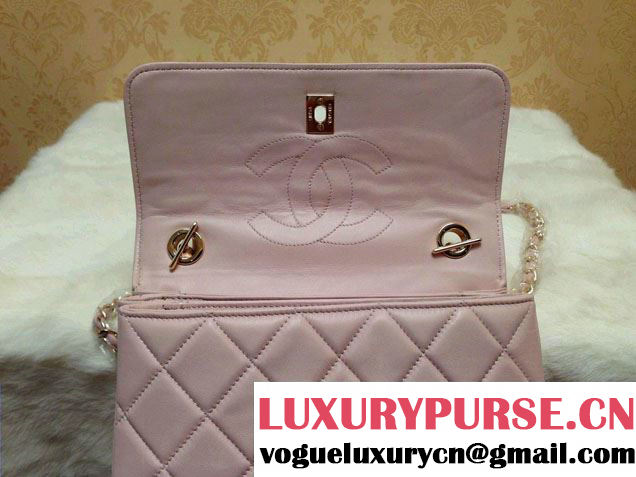 Chanel Lambskin Trendy CC Dual Handle Flap Tote Bag Pink