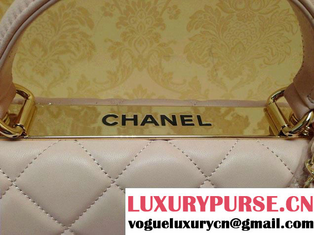Chanel Lambskin Trendy CC Dual Handle Flap Tote Bag Pink