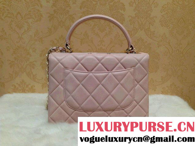 Chanel Lambskin Trendy CC Dual Handle Flap Tote Bag Pink