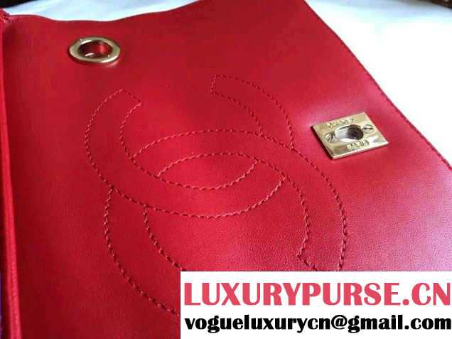 Chanel Lambskin Trendy CC Dual Handle Flap Tote Bag Red