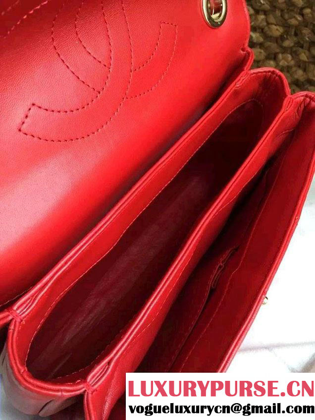 Chanel Lambskin Trendy CC Dual Handle Flap Tote Bag Red