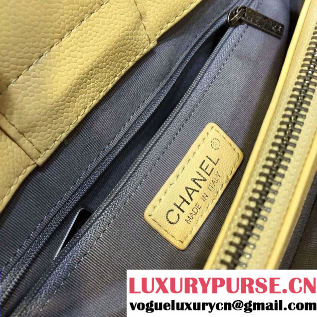 Chanel Grained Calfskin and Lambskin Large Shopping Bag A93284 Apricot 2016