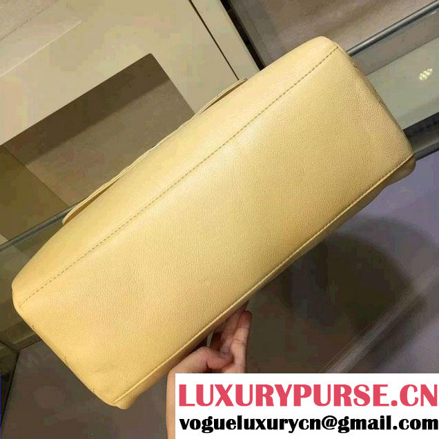 Chanel Grained Calfskin and Lambskin Large Shopping Bag A93284 Apricot 2016