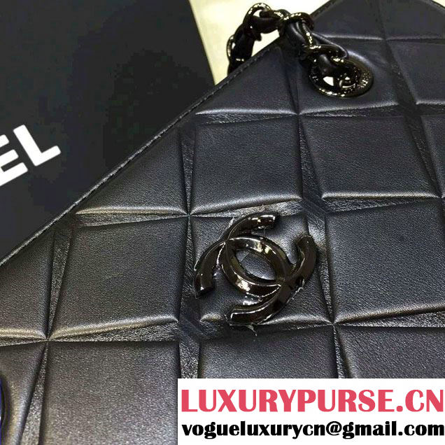 Chanel Propeller Shoulder Tote Bag Black 2016