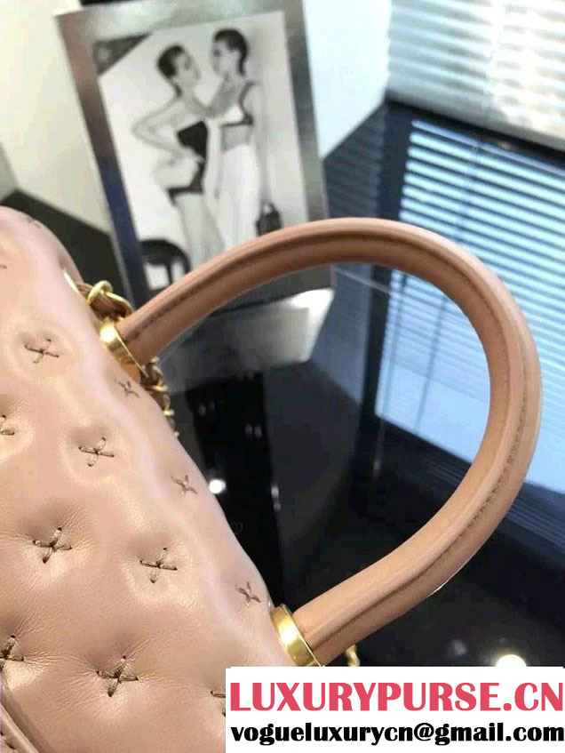 Chanel Embroidery Threads Top Handle Small Flap Bag Beige 2016