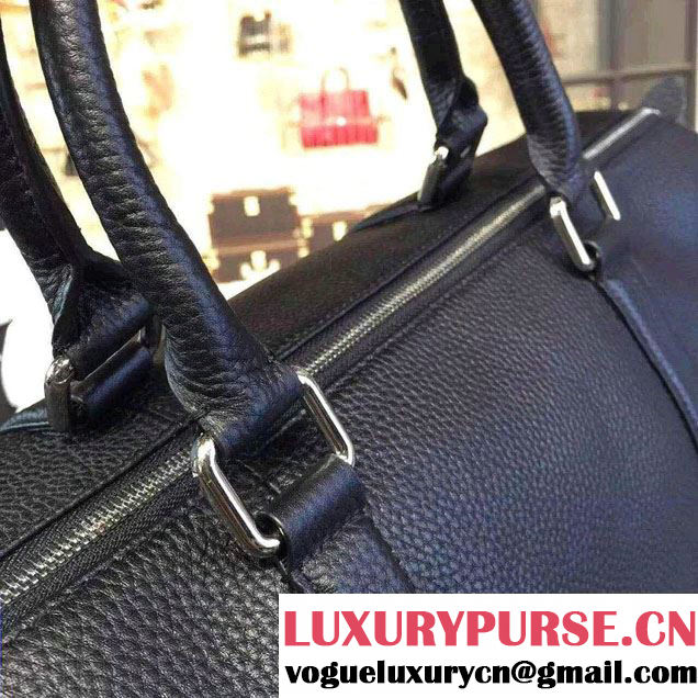 Chanel CC Calfskin Luggage Bag Black 2016