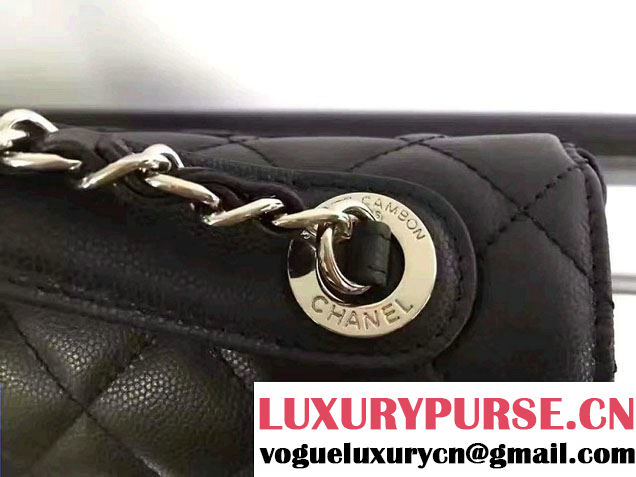 Chanel Business Affinity Top Handle Flap Bag Black 2016
