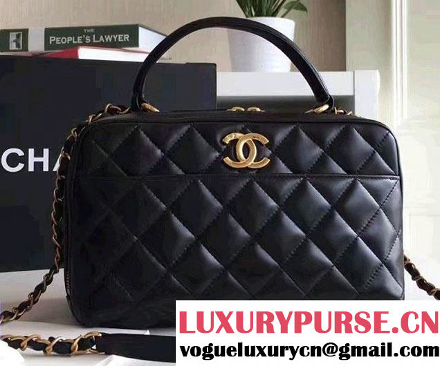 Chanel Trendy CC Bowling Small Bag A69924 Black 2016