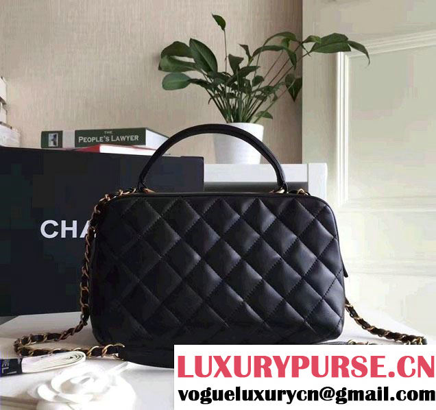 Chanel Trendy CC Bowling Small Bag A69924 Black 2016