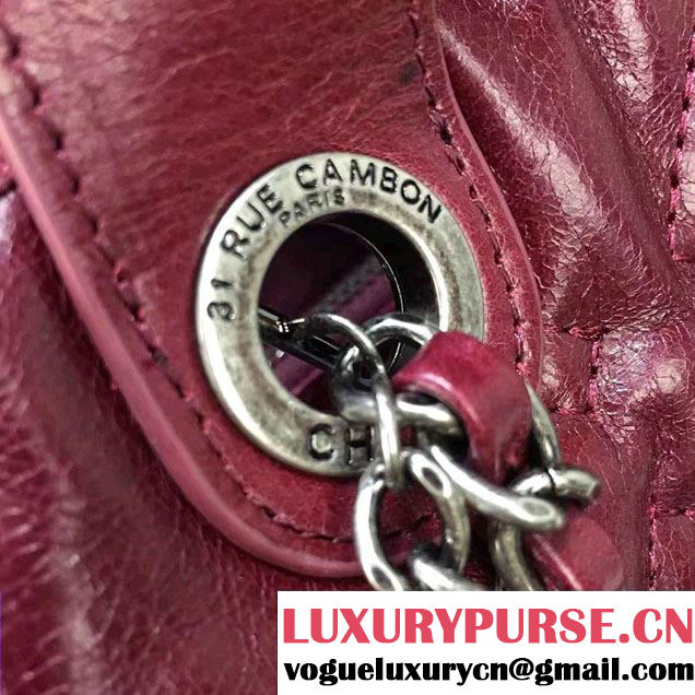 Chanel Calfskin Quilted Chesterfield Large Shopping Bag A93605 Burgundy 2016