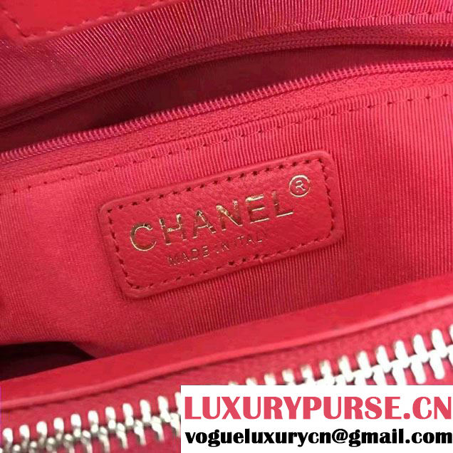 Chanel Grained Calfskin Neo Executive Small Shopping Bag A69930 Red Cruise 2017