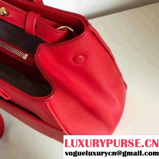 Chanel Grained Calfskin Neo Executive Small Shopping Bag A69930 Red Cruise 2017